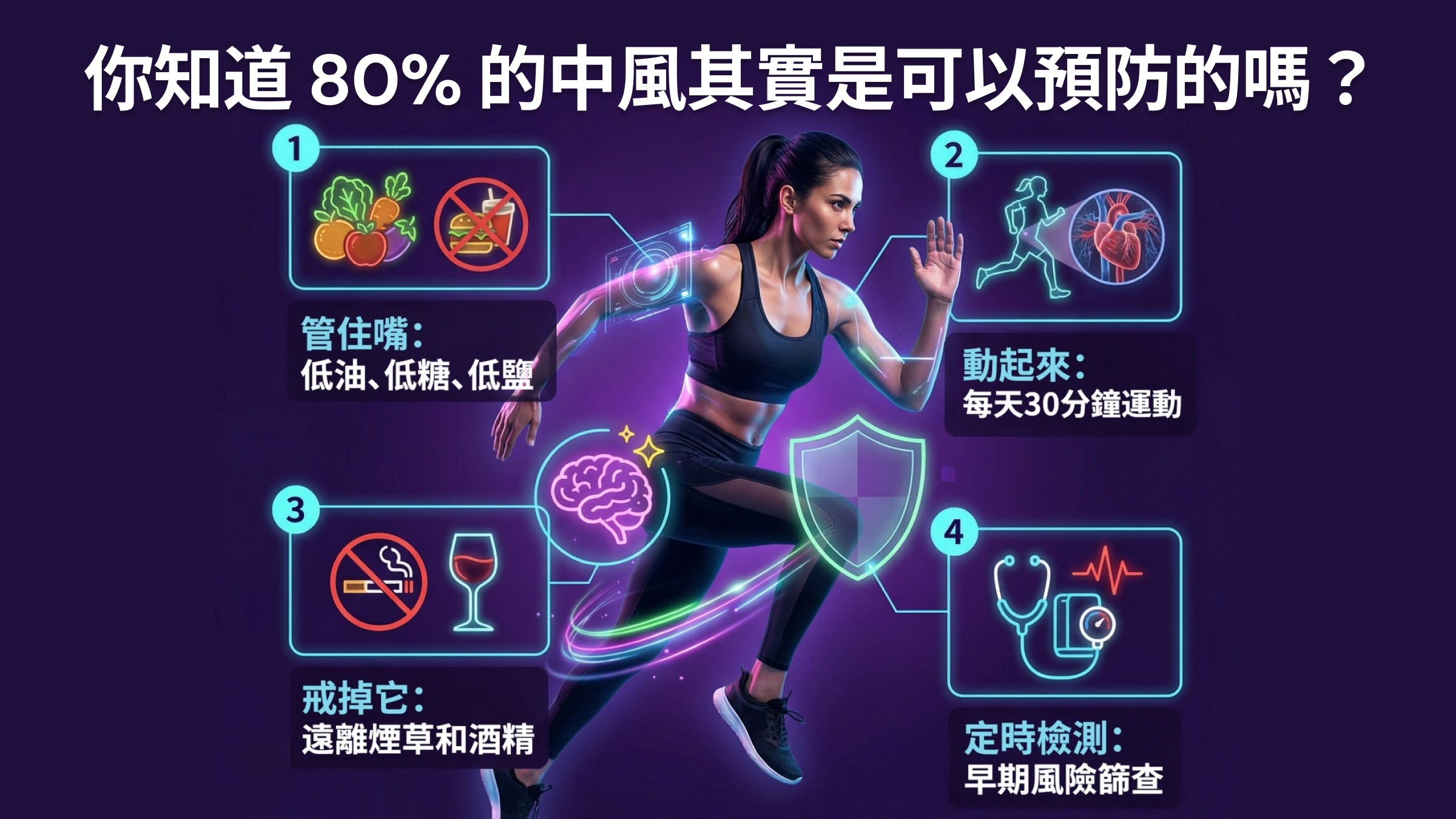 🧠你知道 80% 的中風其實是可以預防的嗎?