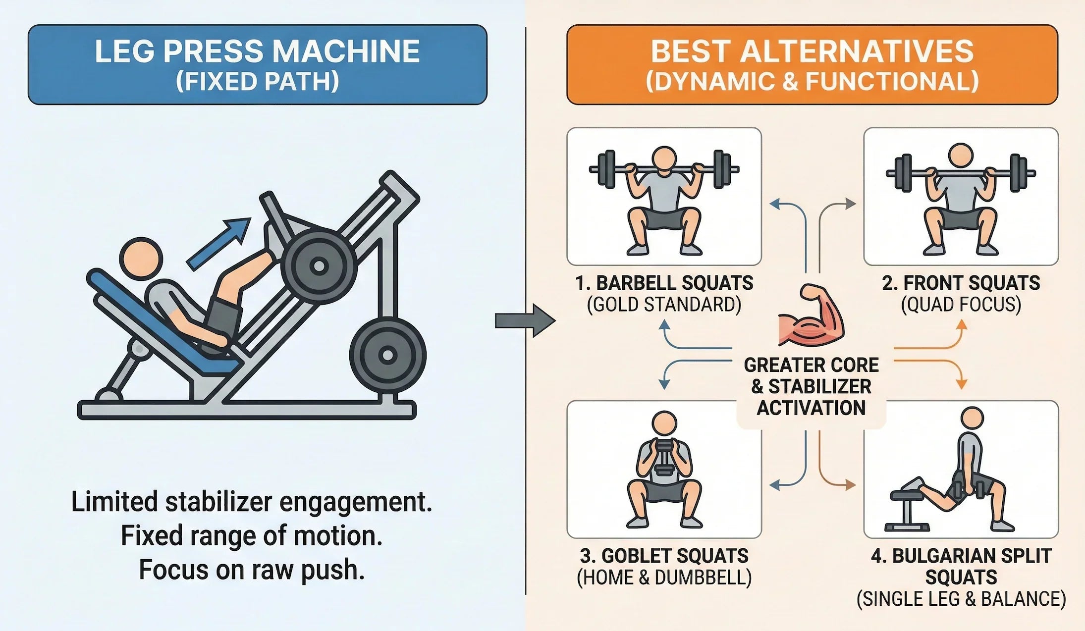 The Ultimate Guide to the Best Leg Press Alternatives for Every Goal