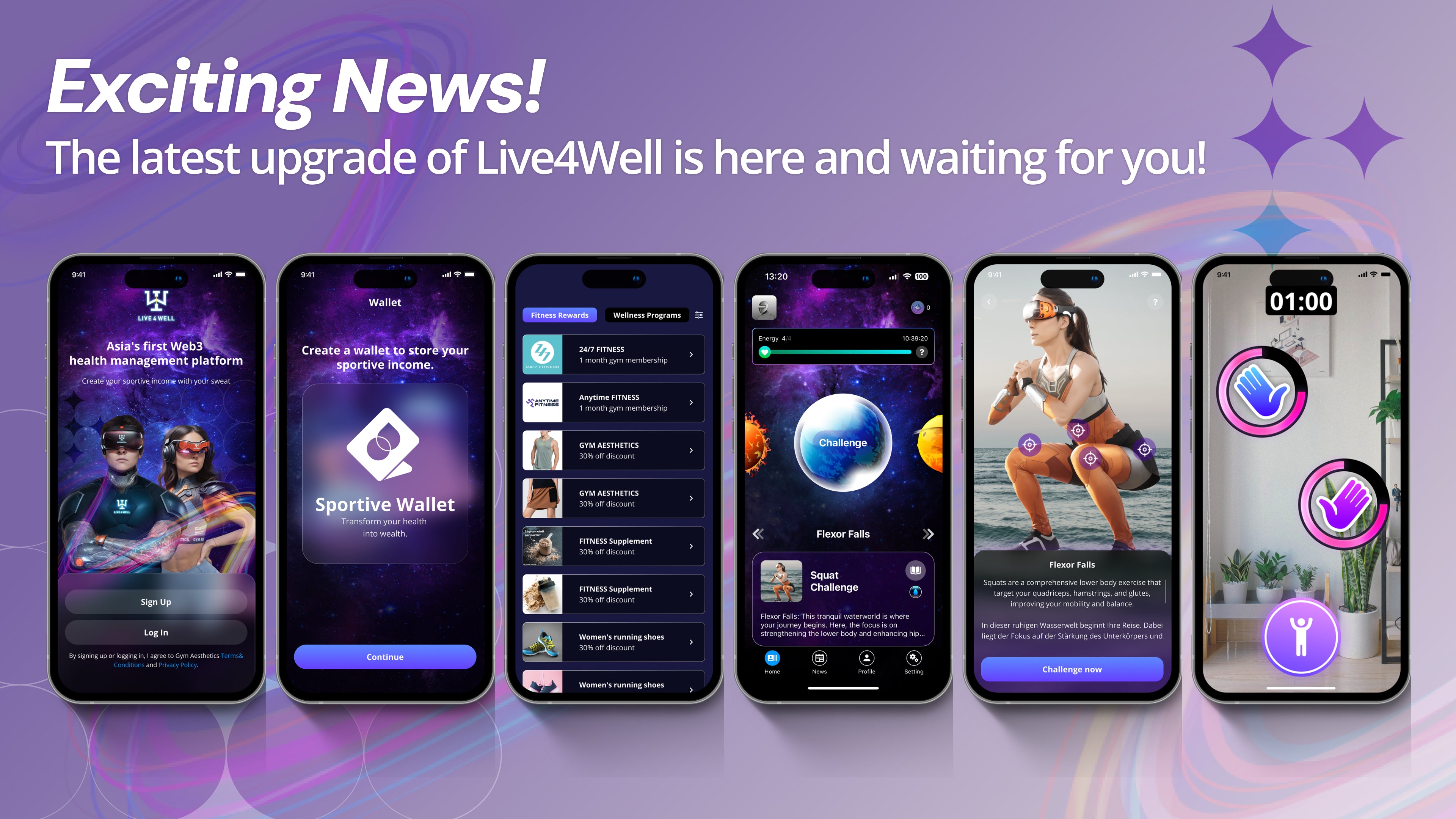 Exciting News! The latest upgrade of Live4Well is here and waiting for you!