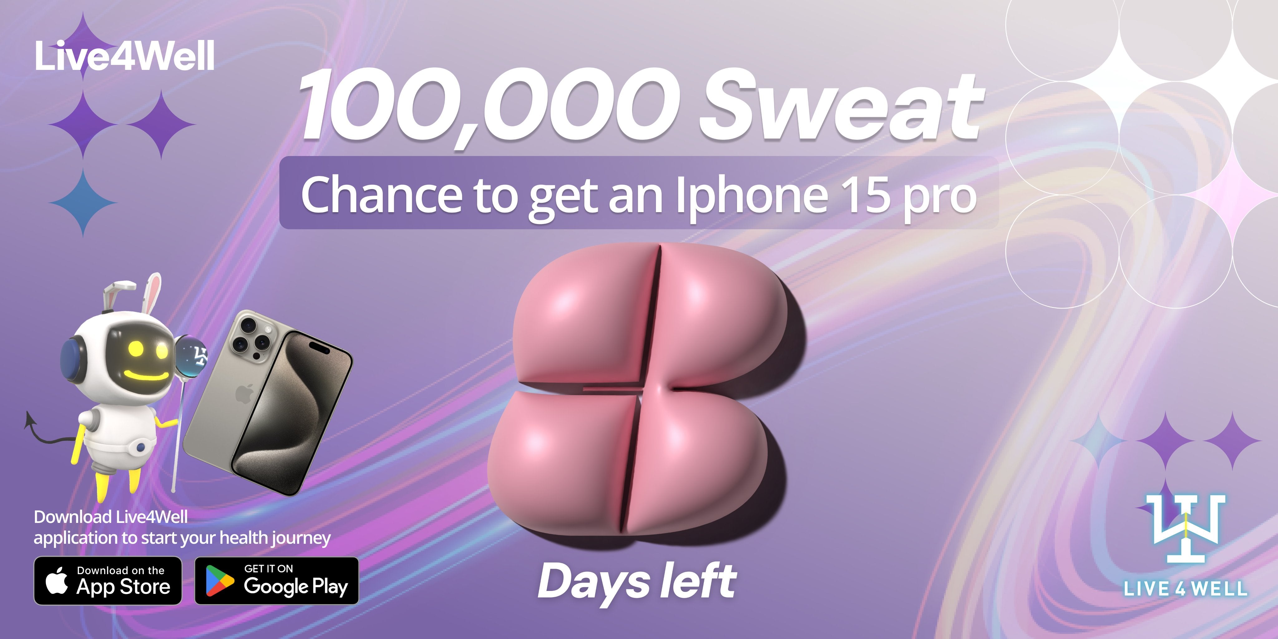 Are you ready⁉️ 3 days left to earn 100,000 Sweat points‼️