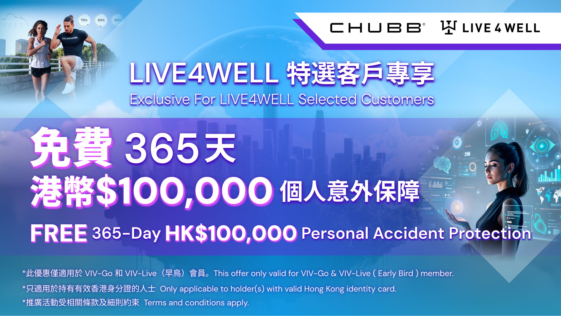 Chubb x LIVE4WELL - Exclusive for LIVE4WELL Selected Customers