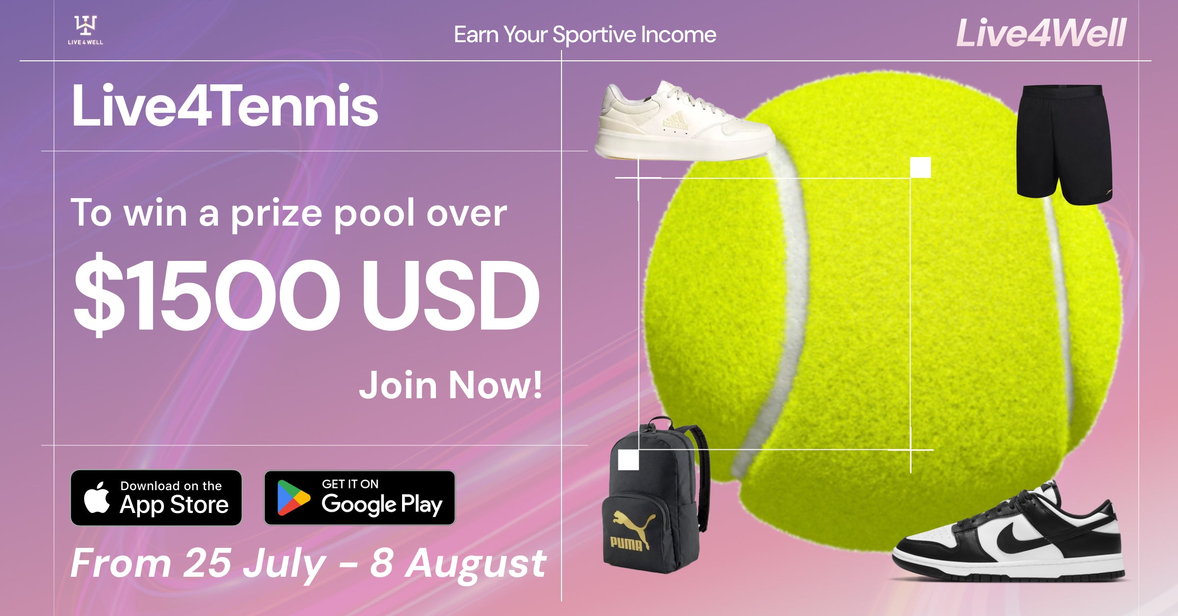 #Live4Tennis Challenge to win over $1500🎁!!!