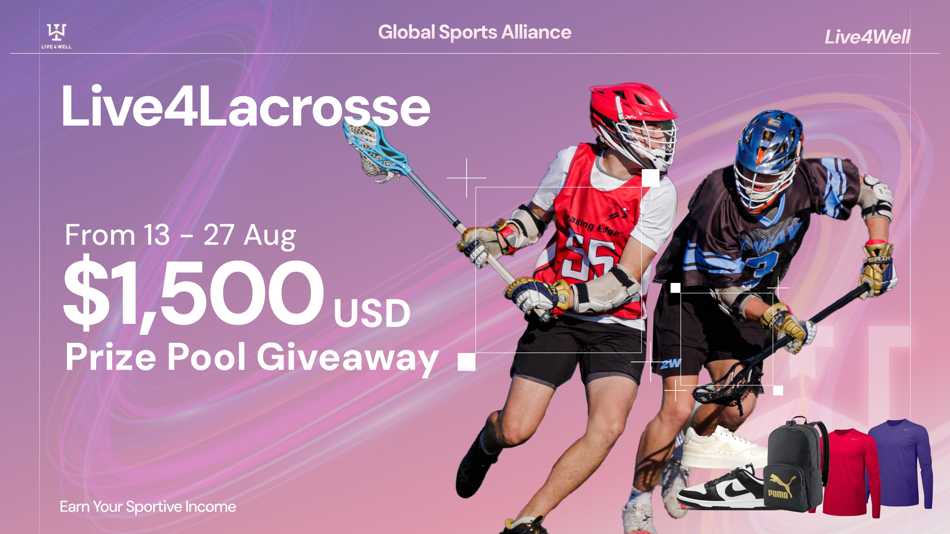 #Live4Lacrosse Challenge - $1500 Prize pool🎁