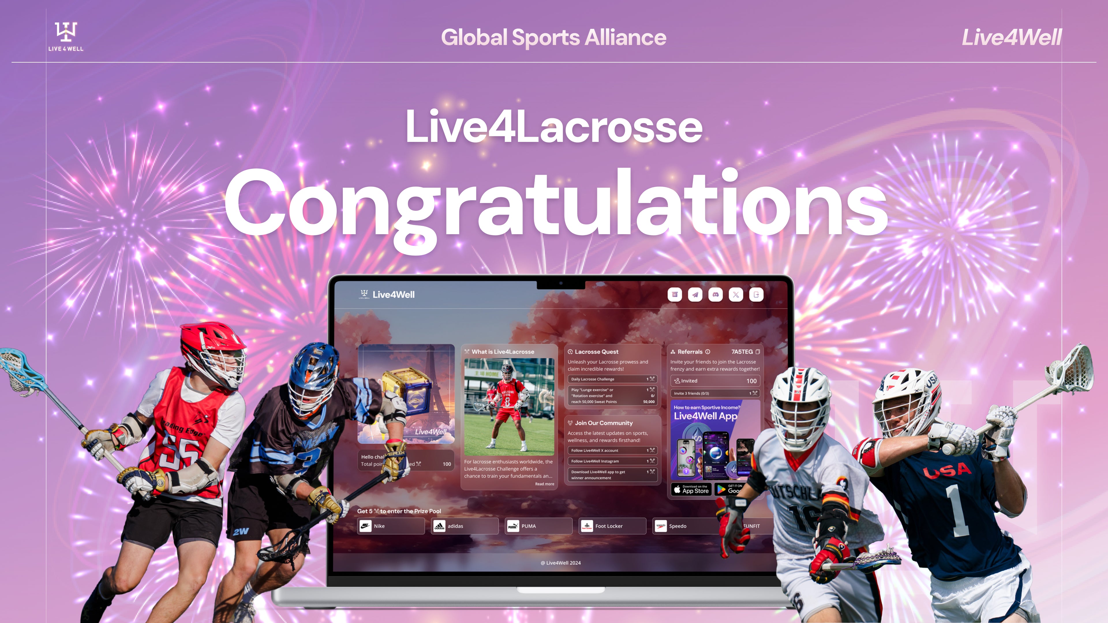 Congrats to all Live4Lacrosse ( Aug 2024 ) Winners