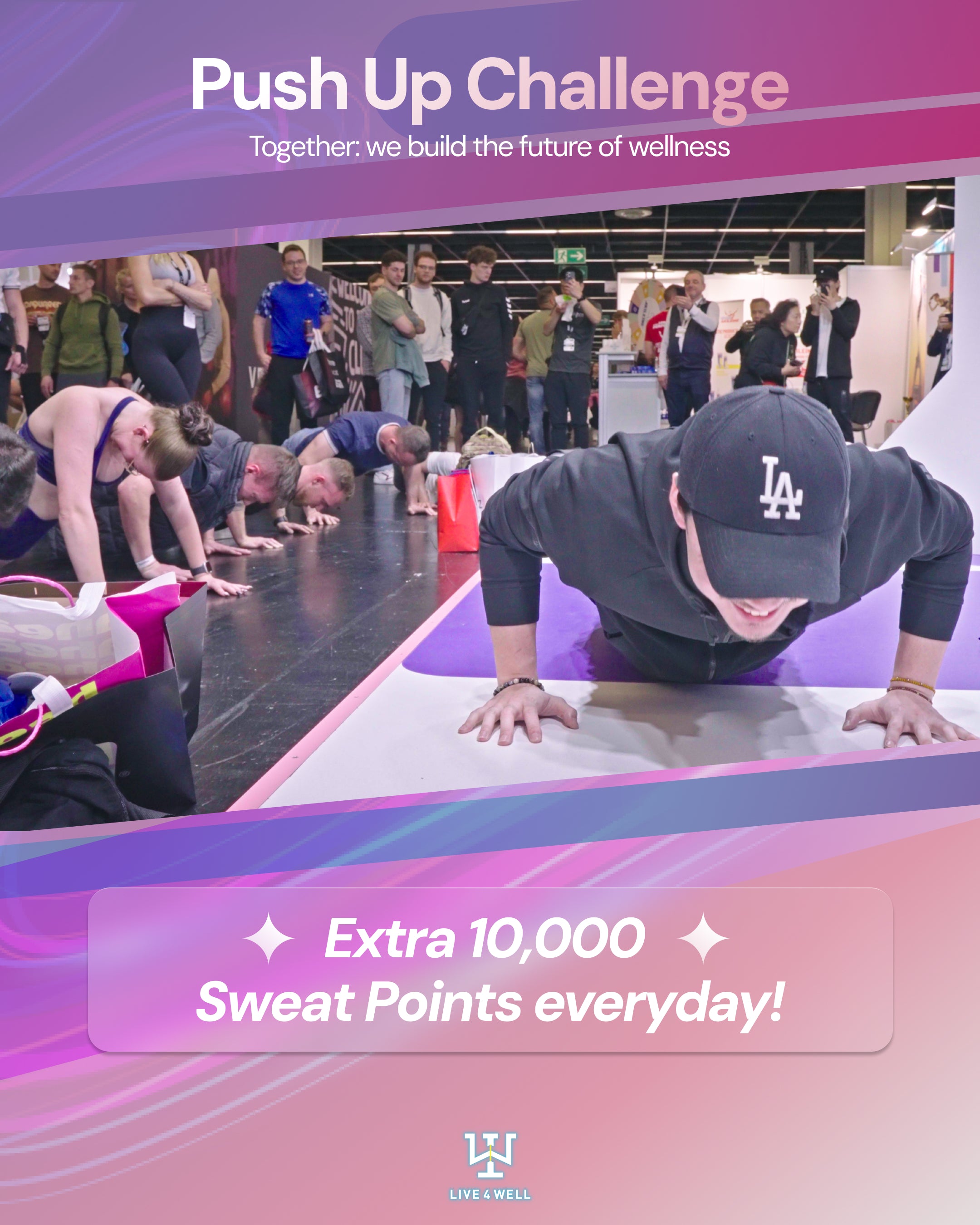 PUSH UP CHALLENGE  : GET EXTRA SWEAT POINTS EVERYDAY
