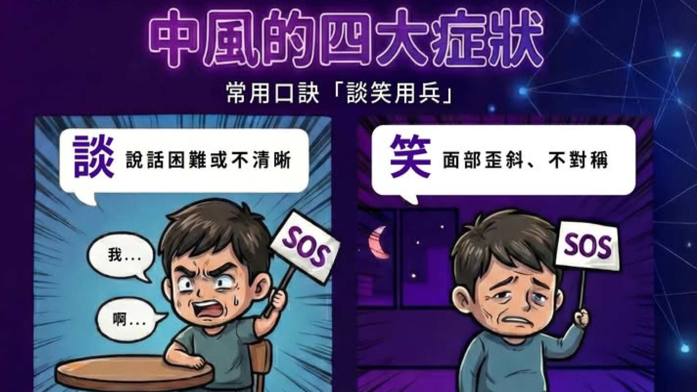 Protect your loved ones, remember these four words: FAST (Face, Arm, Speech, Time)